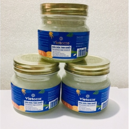 DẦU DỪA HỮU CƠ ÉP LẠNH NGUYÊN CHẤT VIETCOCO (200ml)