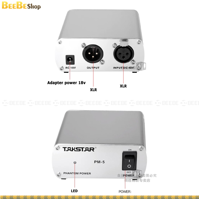 Takstar PM-5 - Phantom 48v Cho Micro Condenser Phòng Thu