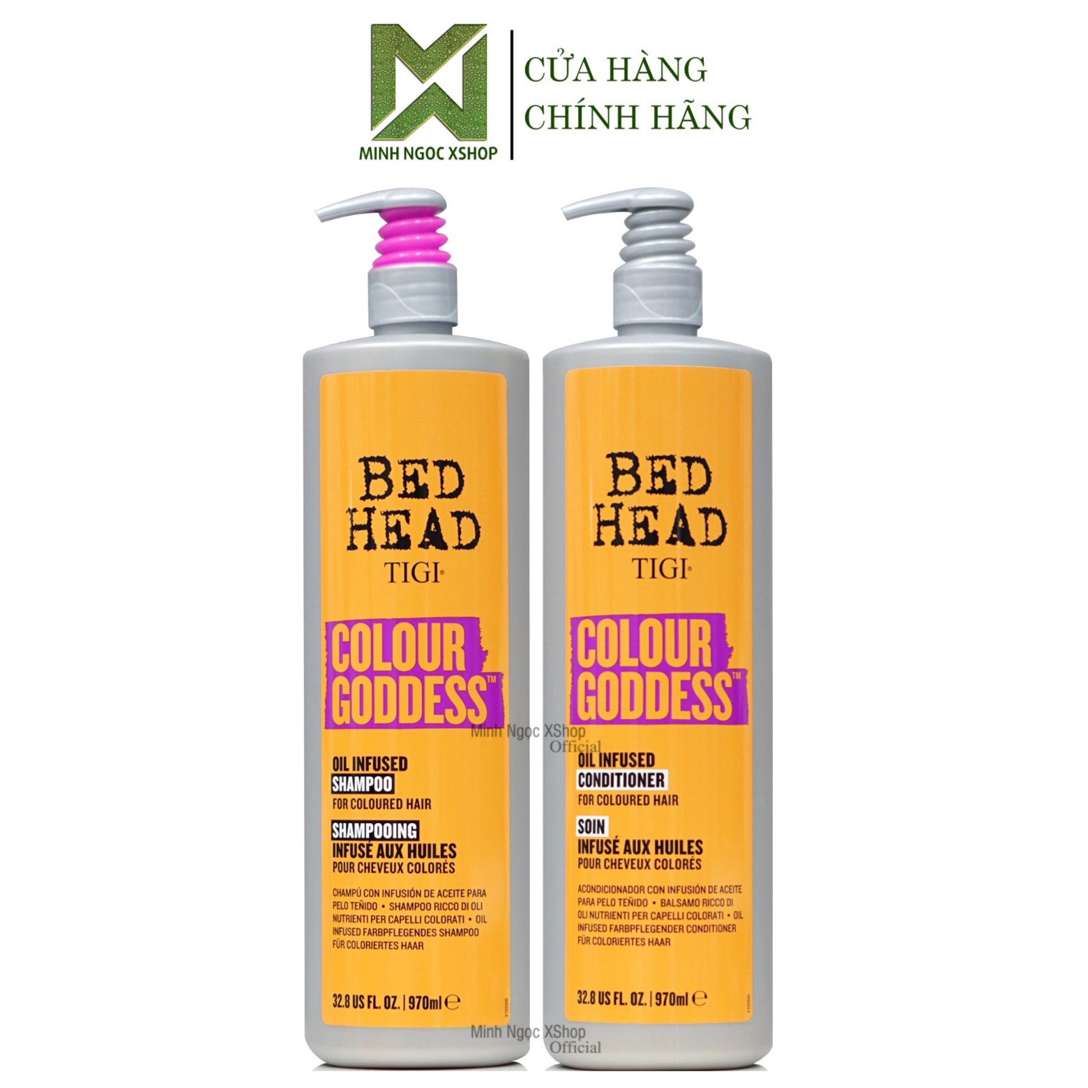 Dầu gội xả cho tóc nhuộm Tigi Bed Head Colour Goddess 970ml chính hãng