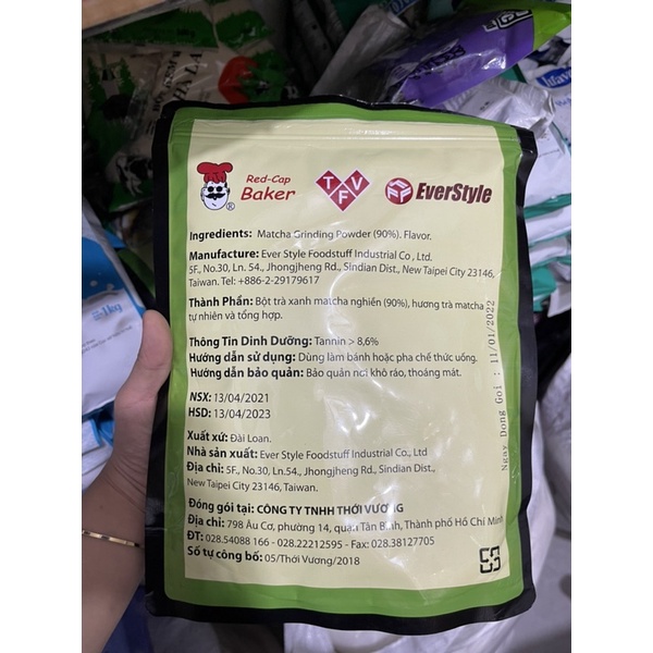 Bột trà xanh matcha power đài loan 500g