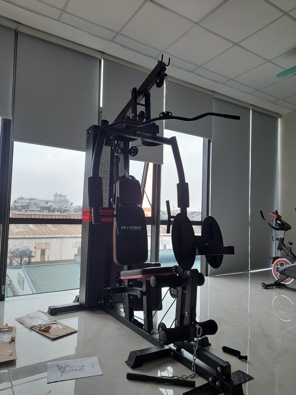 GIÀN TẠ ĐA NĂNG HQ-708A CÓ ĐẠP ĐÙI