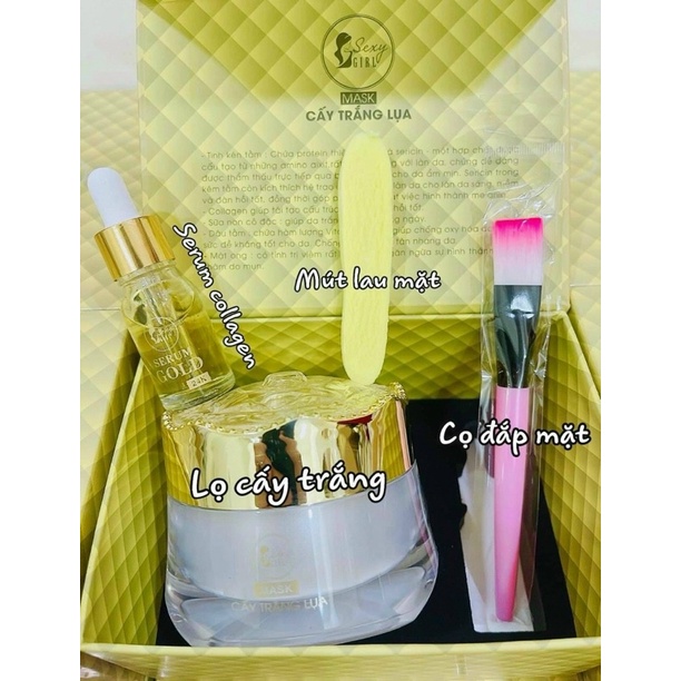 Cấy trắng lụa nano collagen tại nhà và spa