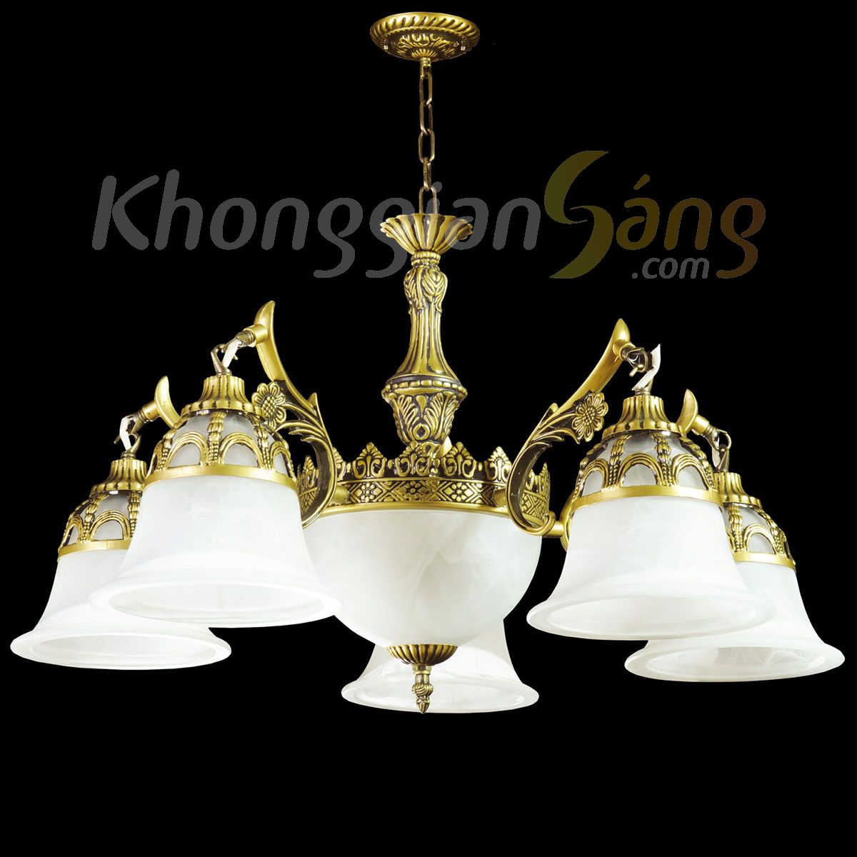 ĐÈN CHÙM CỔ ĐIỂN (PHI 700mm x H700mm) KGC-080/5