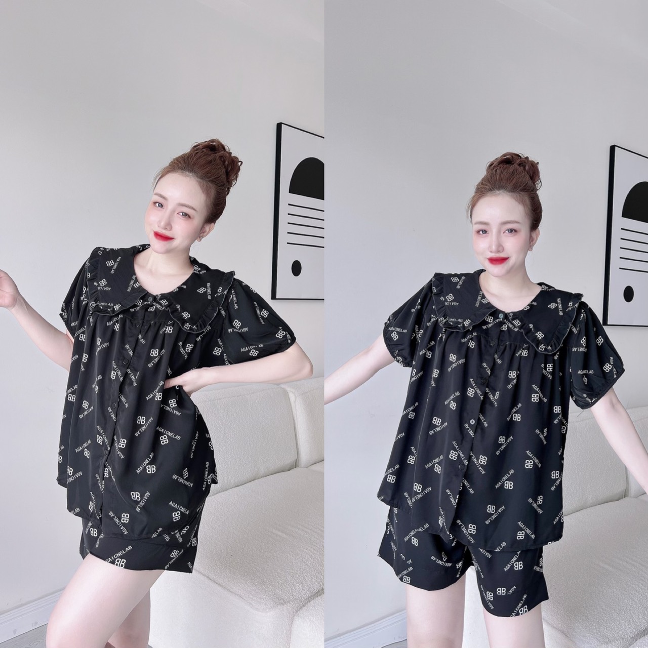 Đồ Bộ Lụa 55-100Kg Bigsize Lụa Mango Mịn Mát lụa đùi Y