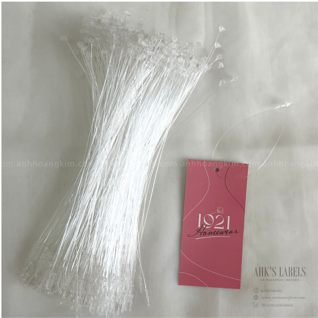 Dây nhựa xỏ tag quần áo