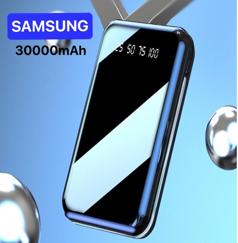 Giá 30000MAH- PIN SẠC DỰ PHÒNG SS30+MẶT GƯƠNG ĐEN SẠC CỰC NHANH CHO NHIỀU THIẾT BỊ, CÔNG NGHỆ ĐỈNH CAO SẠC ĐẾN 999 LẦN