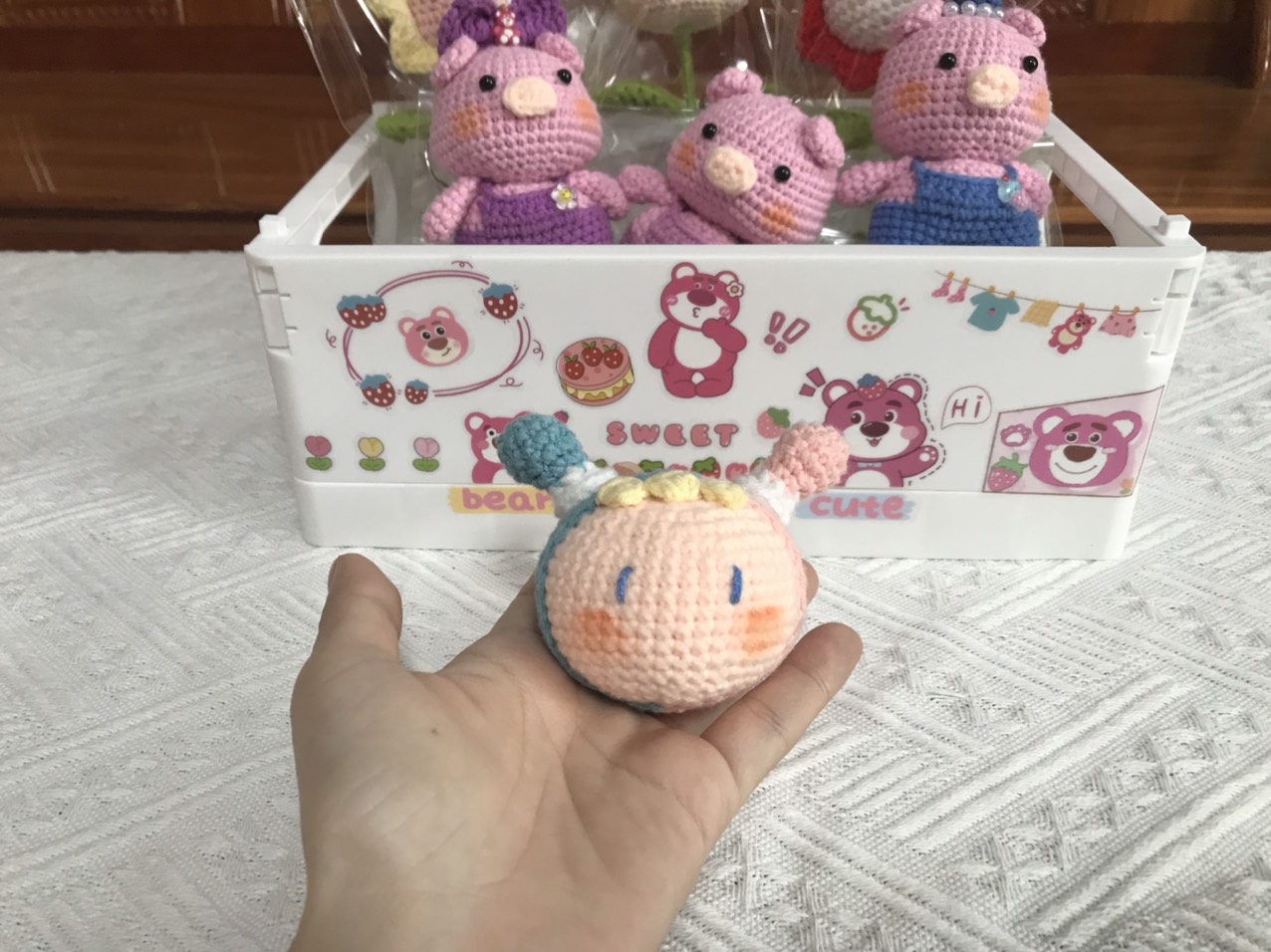 Móc khóa cung hoàng đạo handmade bằng len