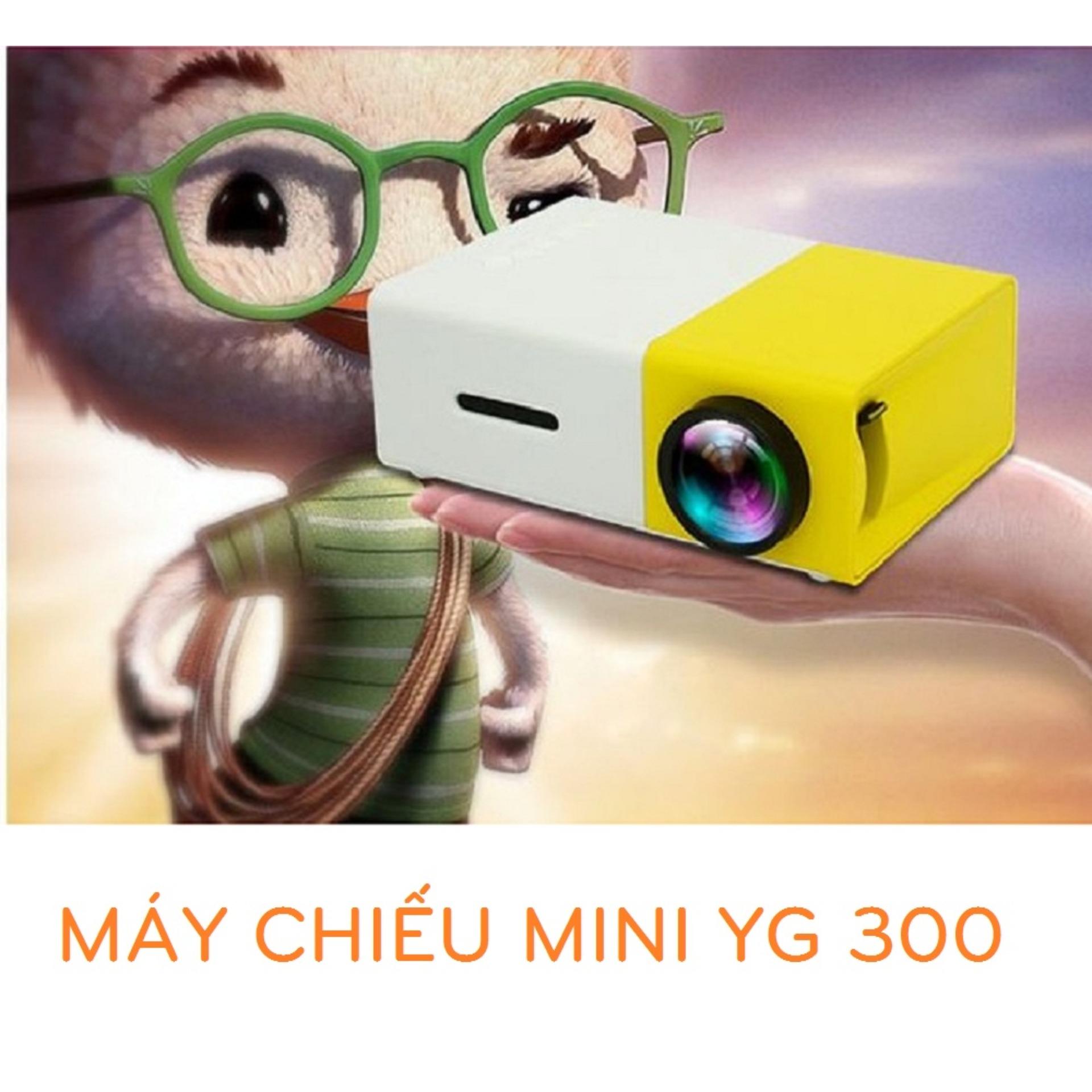 Máy Chiếu Mini M6, Máy Chiếu Mini Uy Tín, Máy Chiếu Cầm Tay Mini YG300, Thiết Kế Nhỏ Gọn, Độ Phân Giải Cao Giúp Hình Ảnh Sắc Nét, Kết Nối Với Nhiều Thiết Bị Như Máy Tính, Điện Thoại, USB