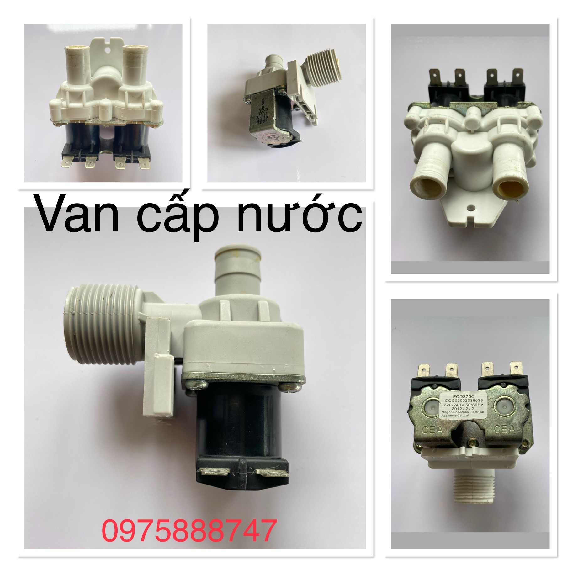 Van cấp nước máy giặt sanyo/Aqua( hãng tháo máy )