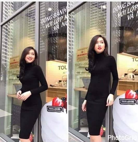 ĐẦM BODY CAO CỔ LEN DÀY ĐẸP