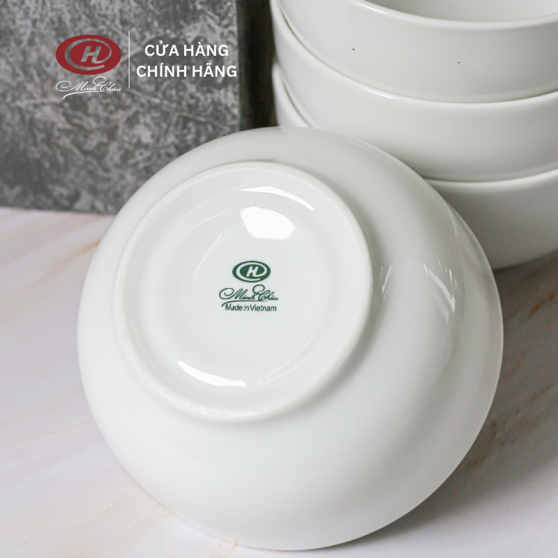 Bát Cơm Sứ 11.5cm Minh Châu - Trắng Trơn - C07