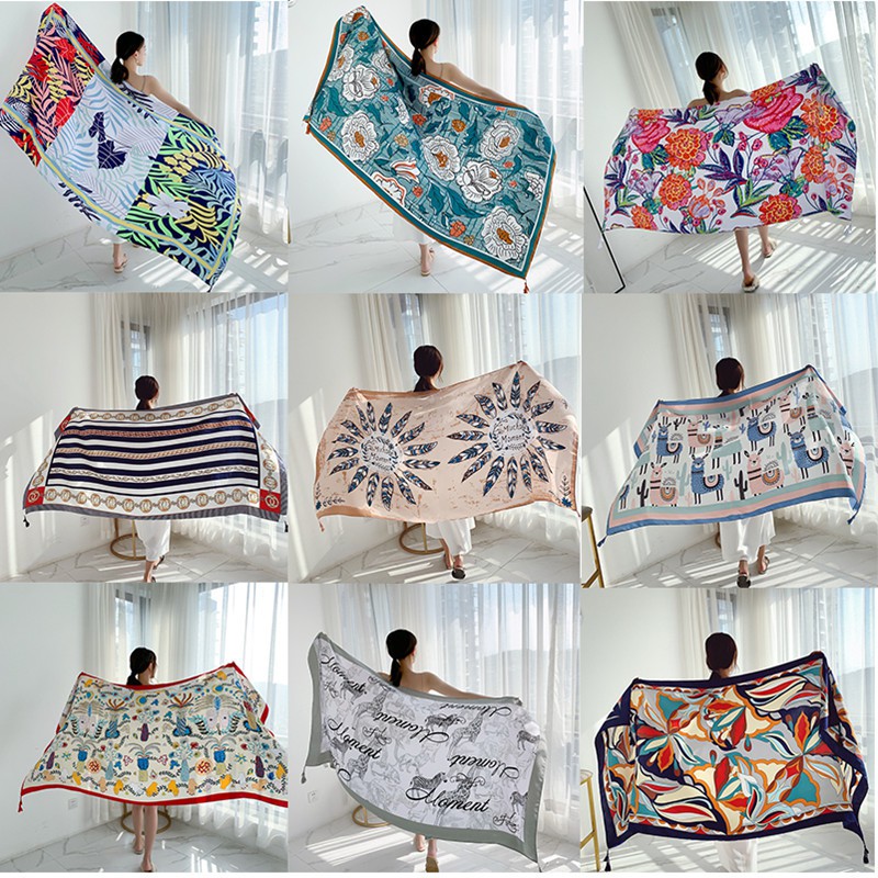 Khăn Choàng BOHO Đi Biển - Khăn Choàng Thổ Cẩm Vintage