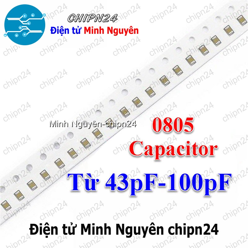 [25 con] (G26) Tụ Dán SMD 0805 50V (43pF/47pF/51pF/56pF/62pF/68pF/75pF/82pF/100pF) - [Chọn Loại] - HHH.00419