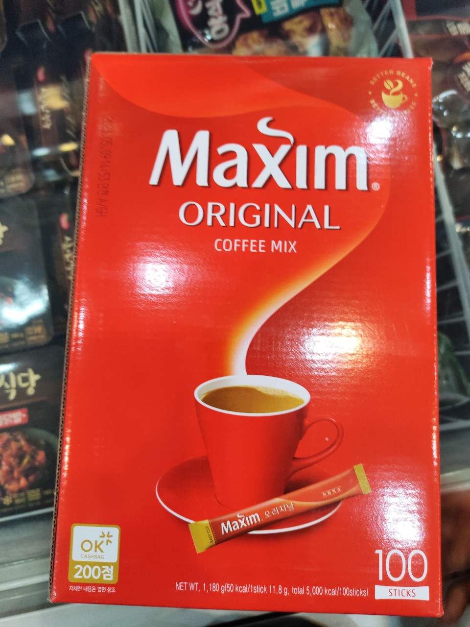 Cà phê MAXIM ORIGINAL hộp đỏ 100 gói-