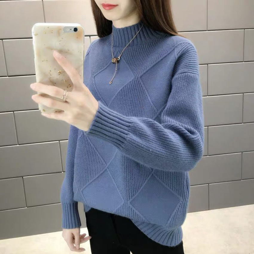 Áo len nữ Hàn Quốc dày dặn, áo len lông cừu 3 phân freesize