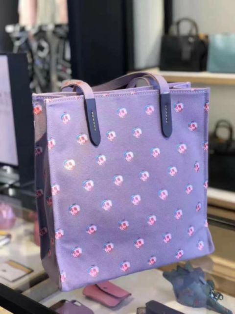 Túi Coach Tote Bố Auth, Style ngầu chất
