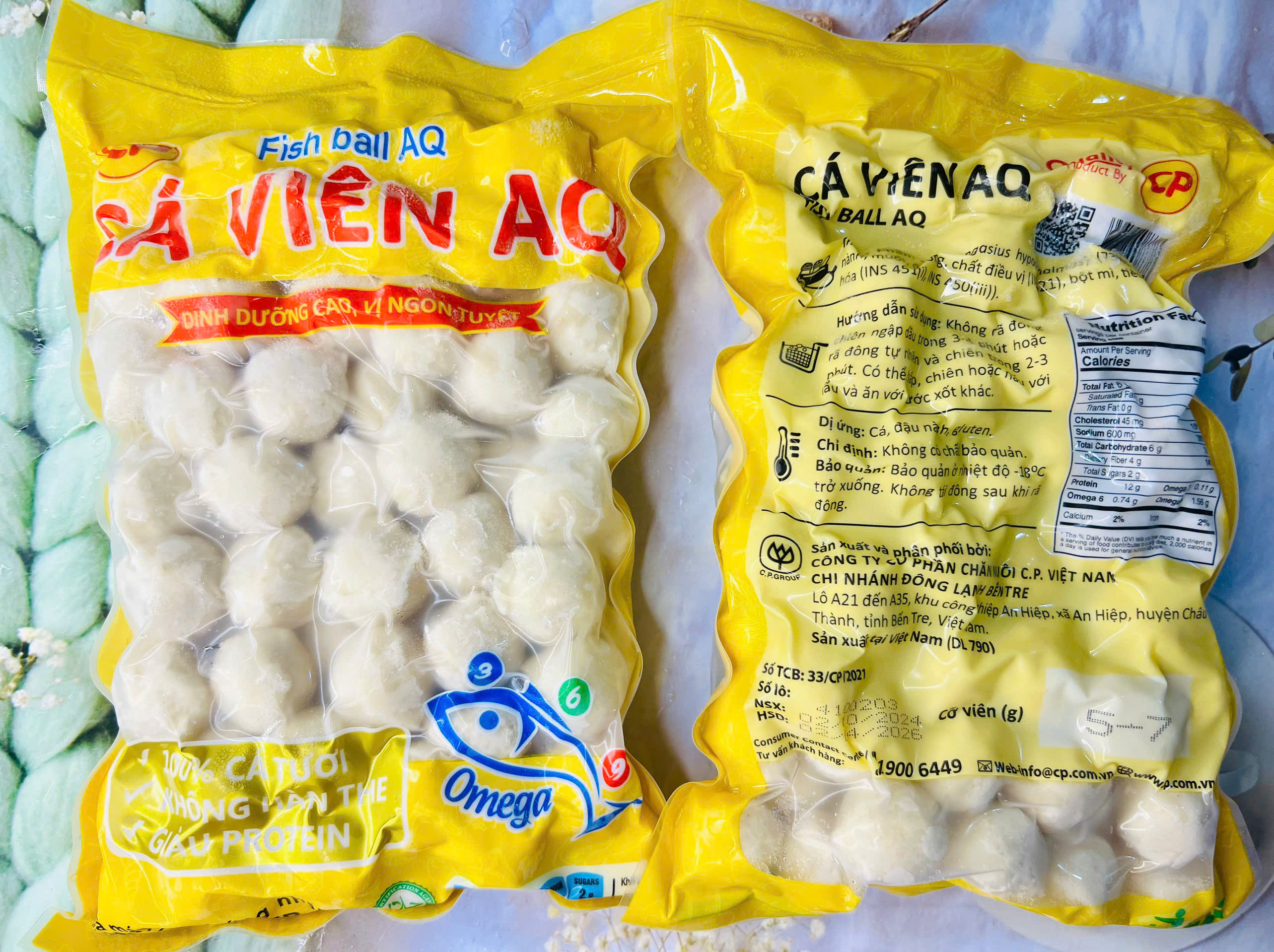 500G Cá viên AQ Hàng CP