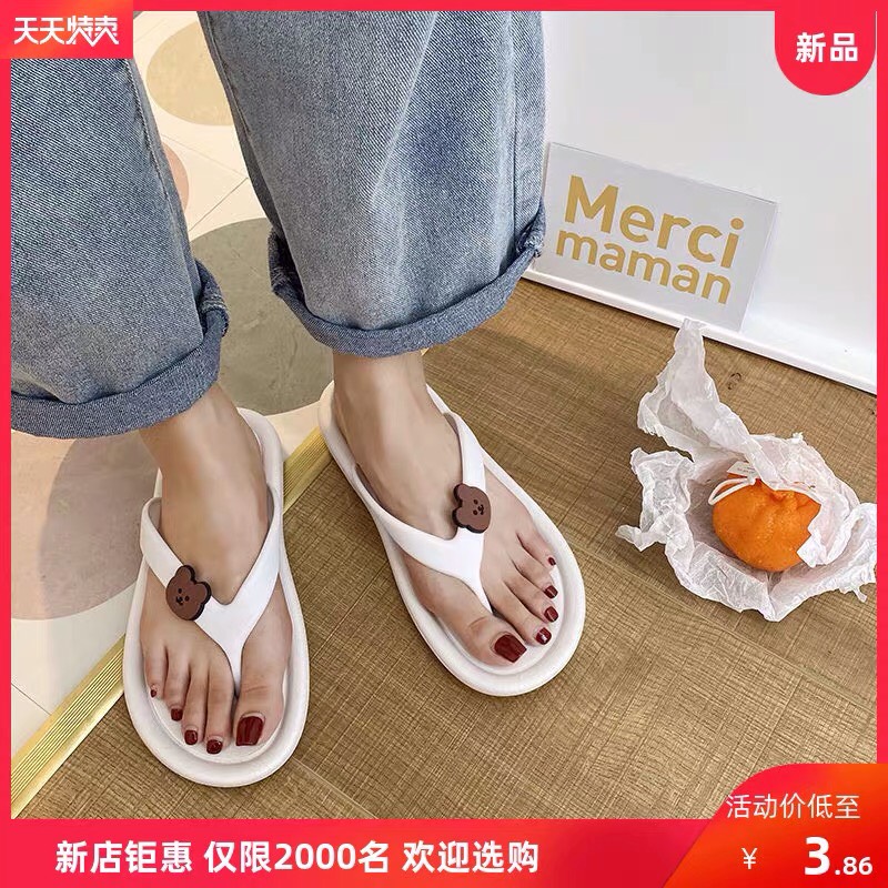 Dép kẹp ngón nơ gấu (Dép đi biển)