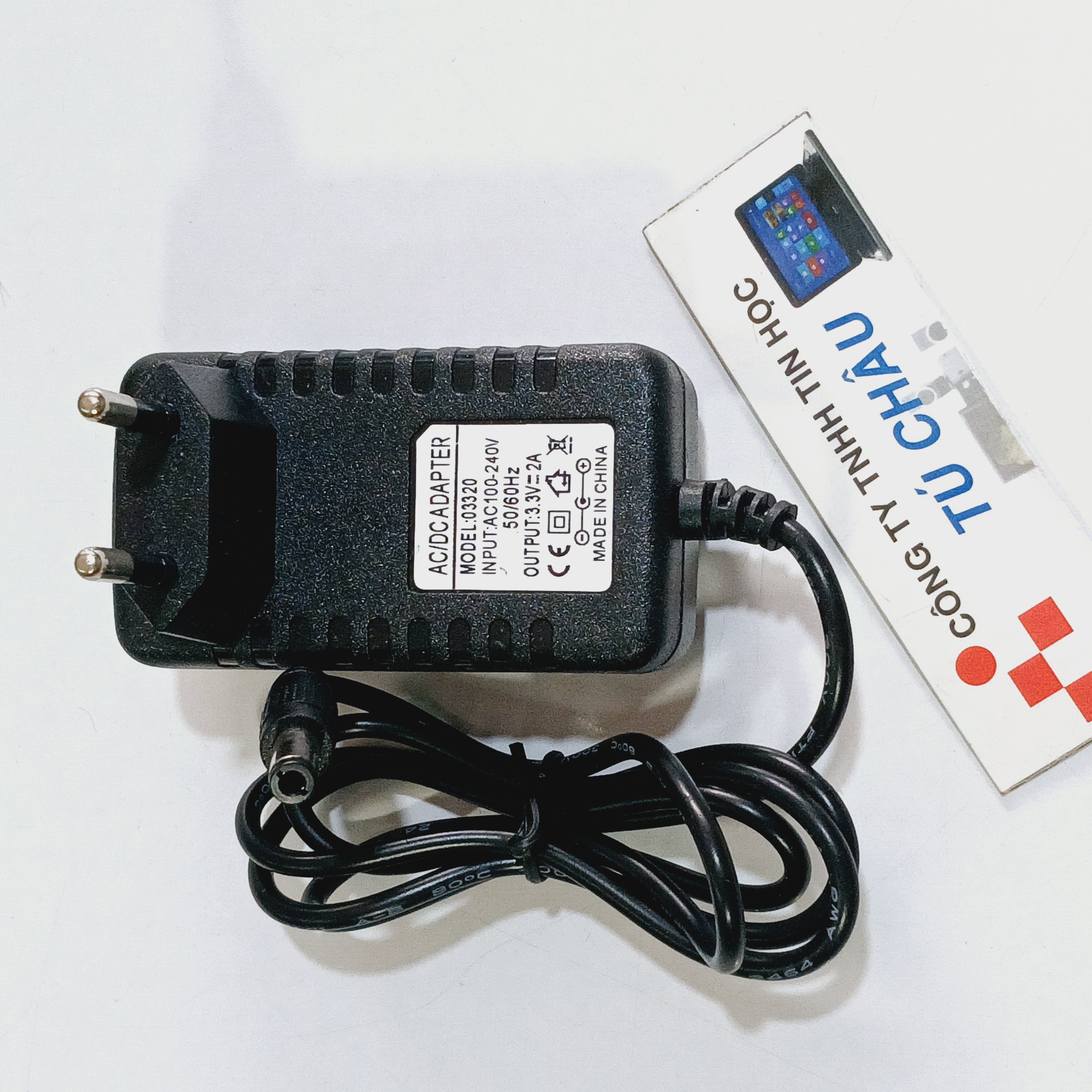 Nguồn adapter dc 3.3v - 2a / đầu cắm 5.5mm x 2.1mm