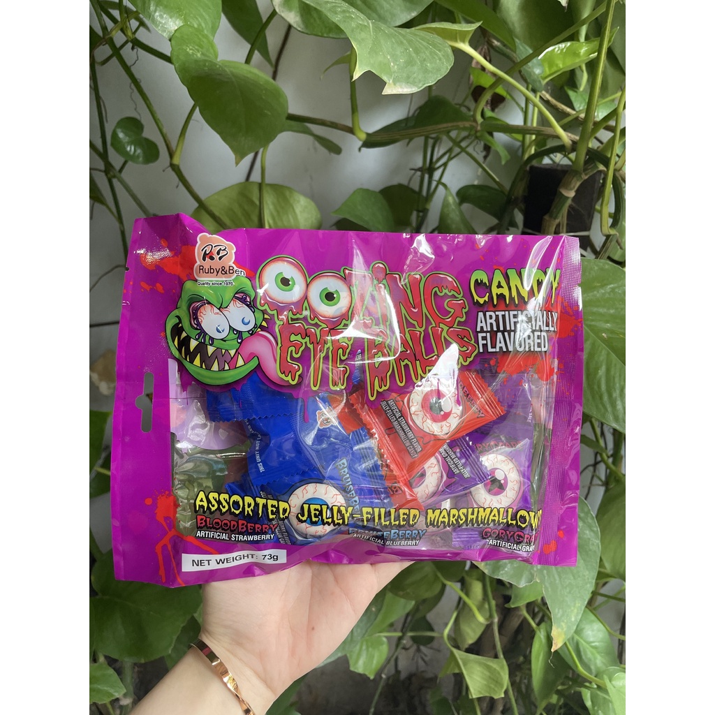 Kẹo Dẻo Con Mắt Ruby&Ben Marshmallows Candy (Gói 73g)