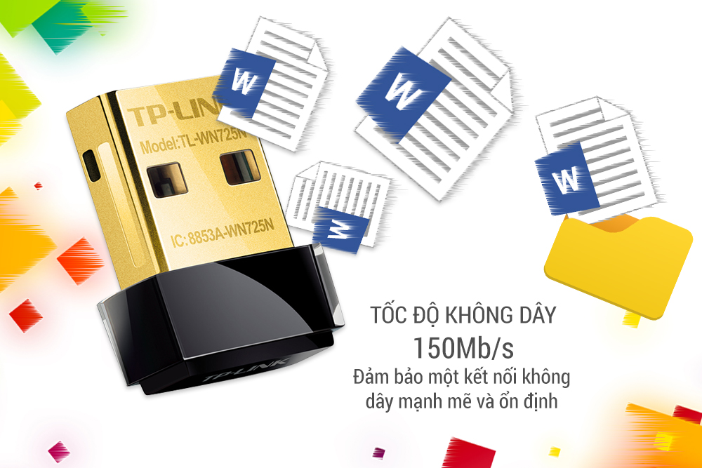 USB thu wifi tốc độ 150Mbps TP-Link TL-WN725N