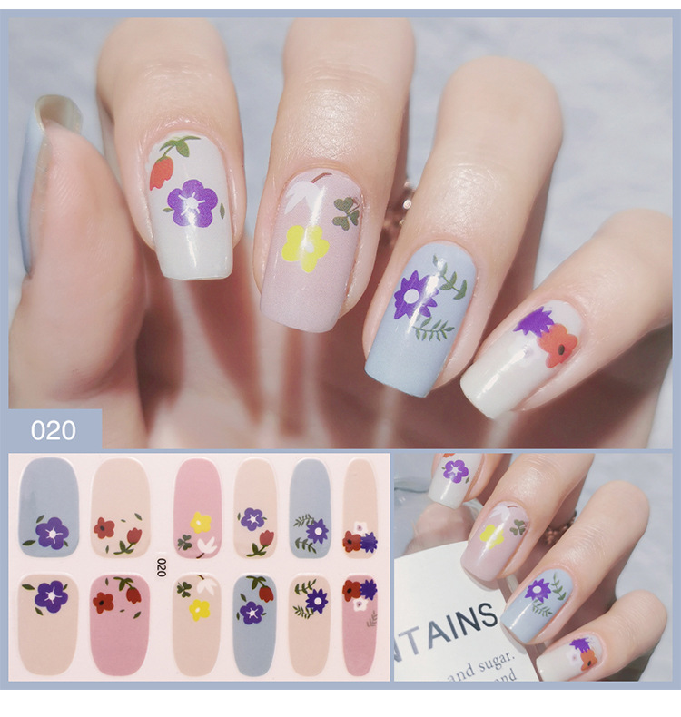 Bộ sticker dán móng tay trang trí 3D