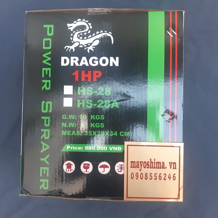 Đầu xịt rửa xe Dragon 1 ngựa  ty 22mm