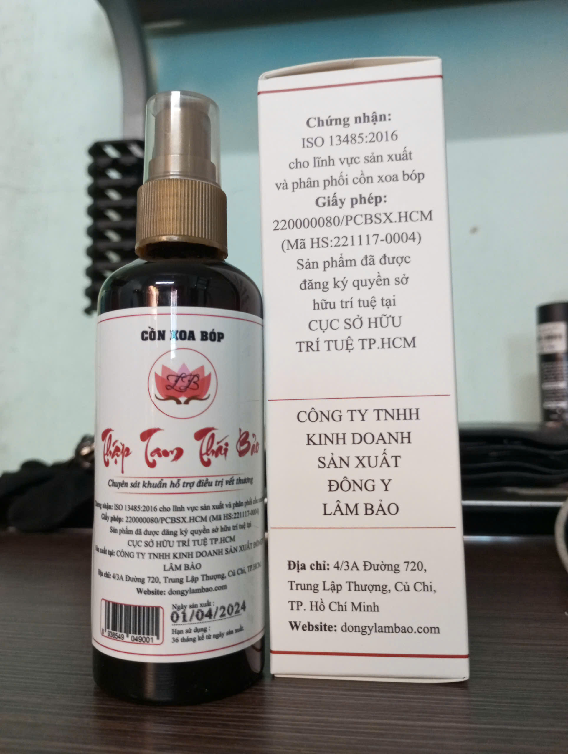 Cồn xoa bóp Thập Tam Thái Bảo