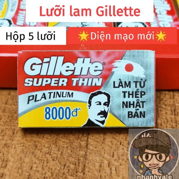 Hộp lưỡi lam Gillette® Hộp 5 lưỡi, diện mạo mới, Siêu mỏng - Siêu bền cao cấp
