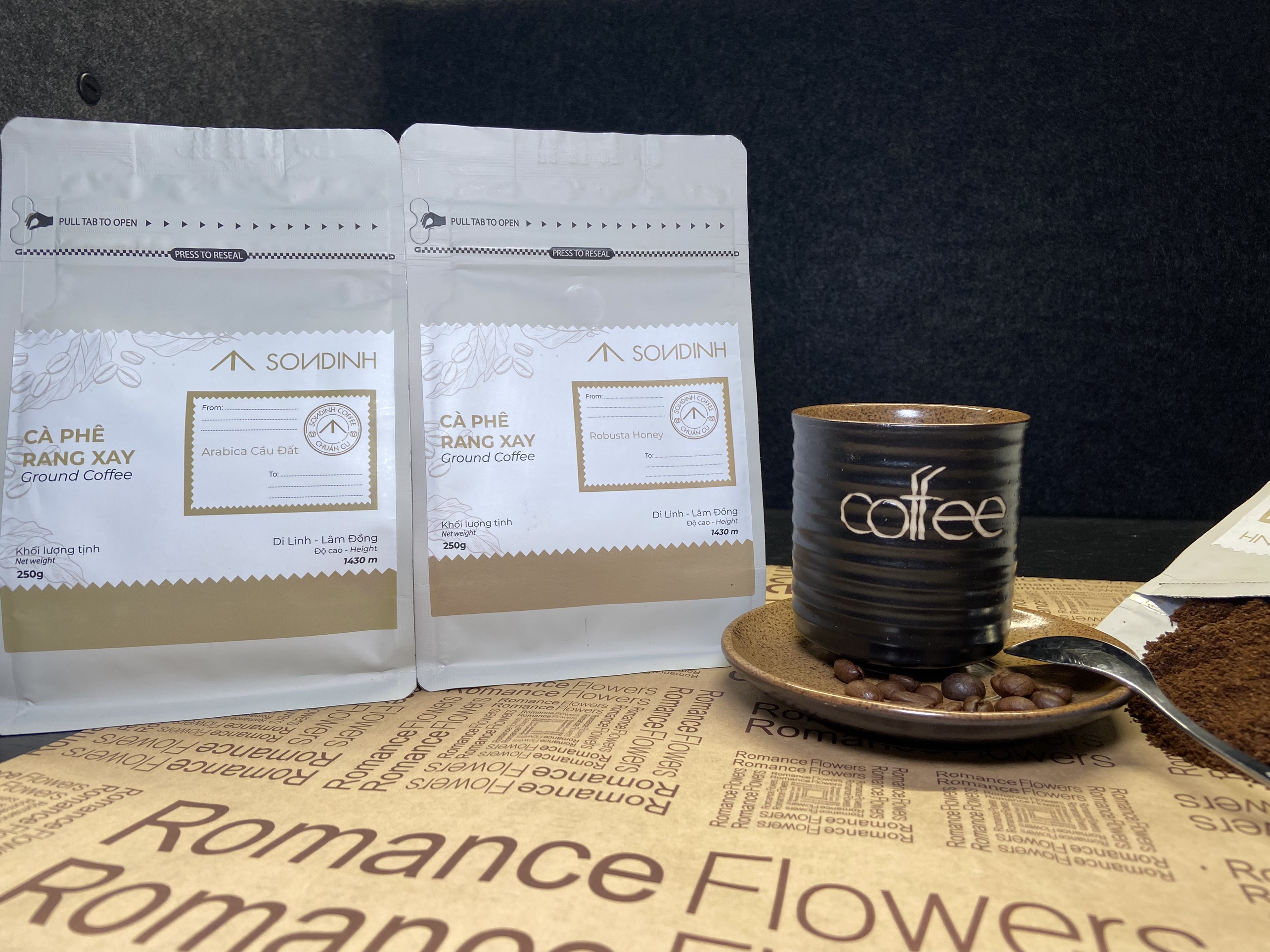 Cà phê rang xay / Ground Coffee (Robusta Honey) - 100% Robusta
