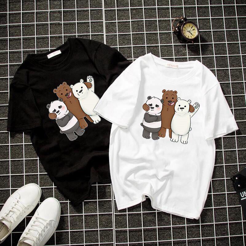 Áo thun unisex gấu best friend có size lớn đến hơn 100kg