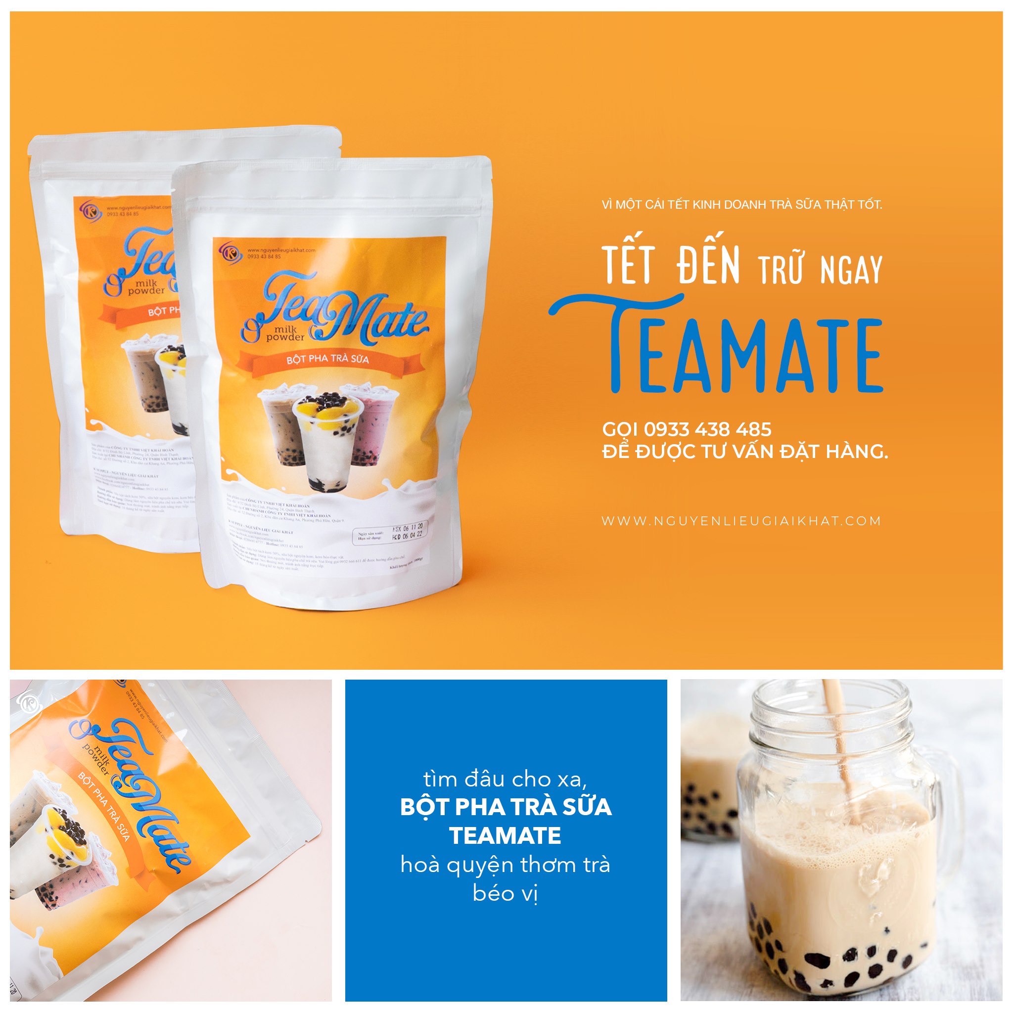 Bột pha trà sữa Teamate