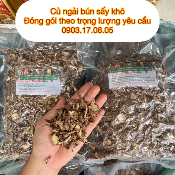 Củ ngải bún sấy khô