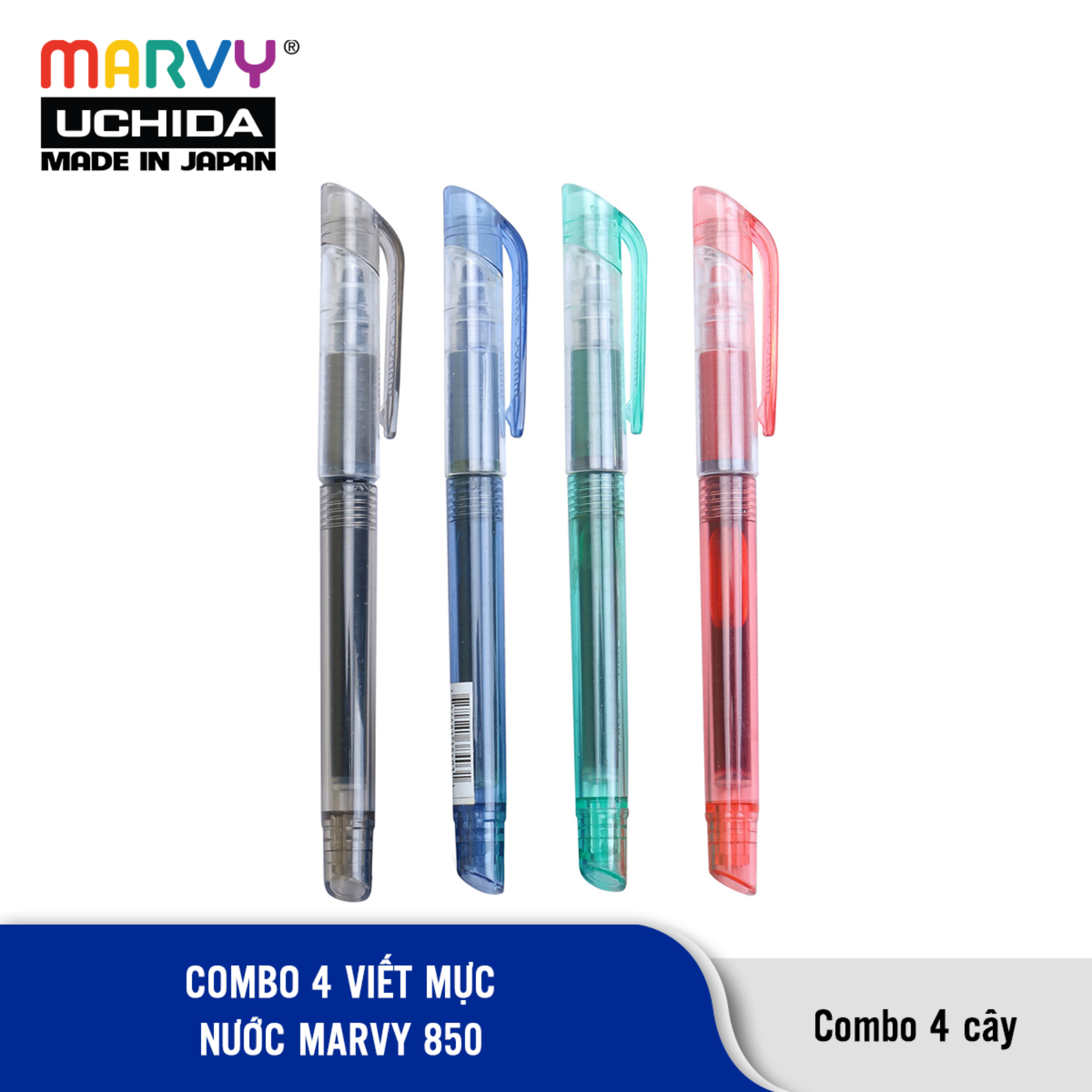 Combo 4 Viết Mực Nước Marvy 850