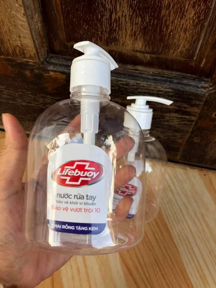 Chai Nhựa Pet Vòi Nhấn 500ml
