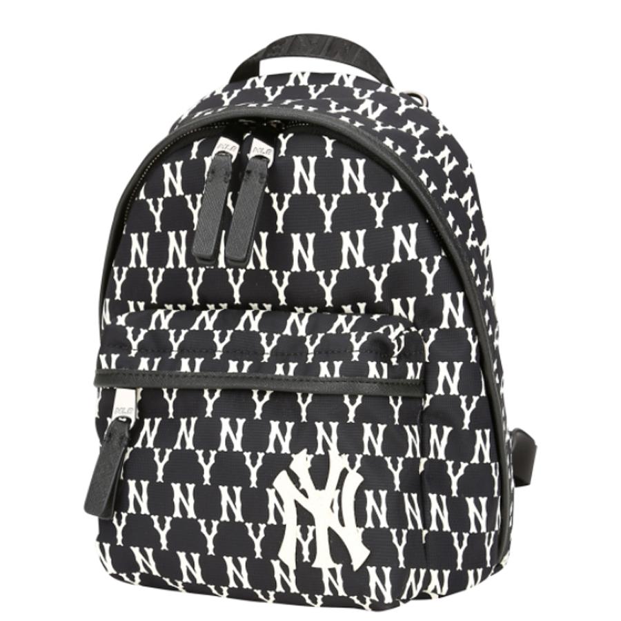 Balo MLB Newyork Yankees Monogram Mini Màu Trắng/Đen