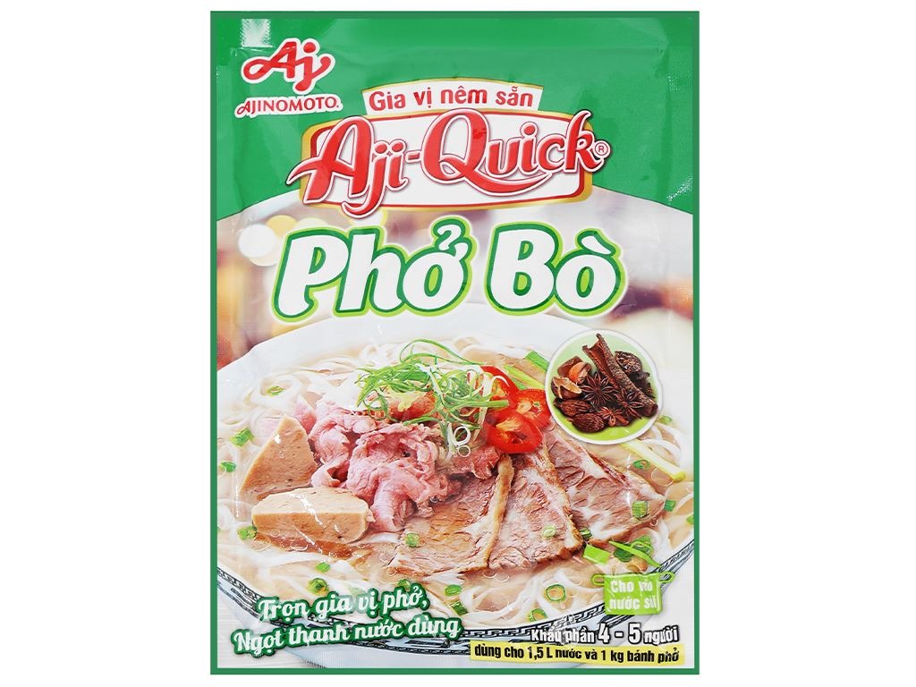 [COMBO 10 GÓI] Aji-Quick Gia Vị Phở Bò 57gr