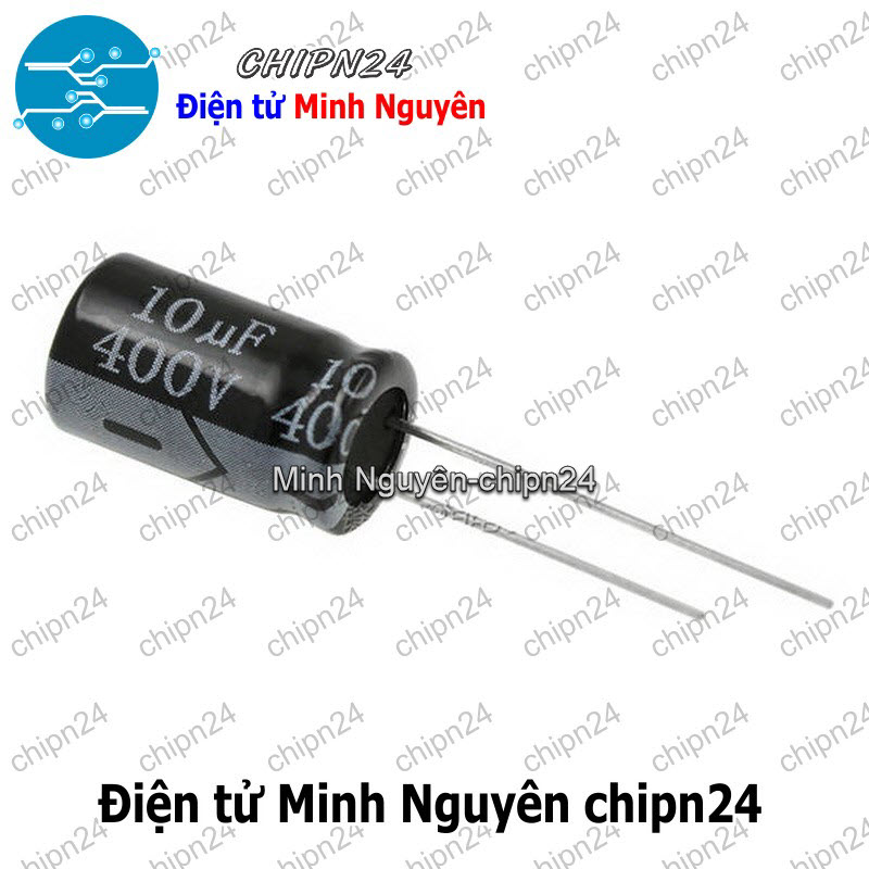 [5 con] (F249) Tụ hóa 10uF 400V (10x17mm) - HH002826