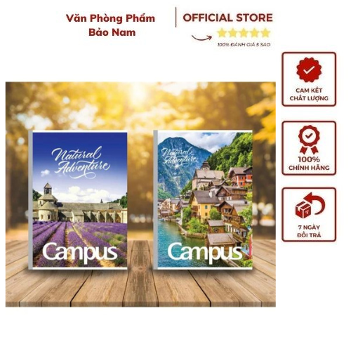 Vở kẻ ngang Campus có chấm 200 trang Adventure