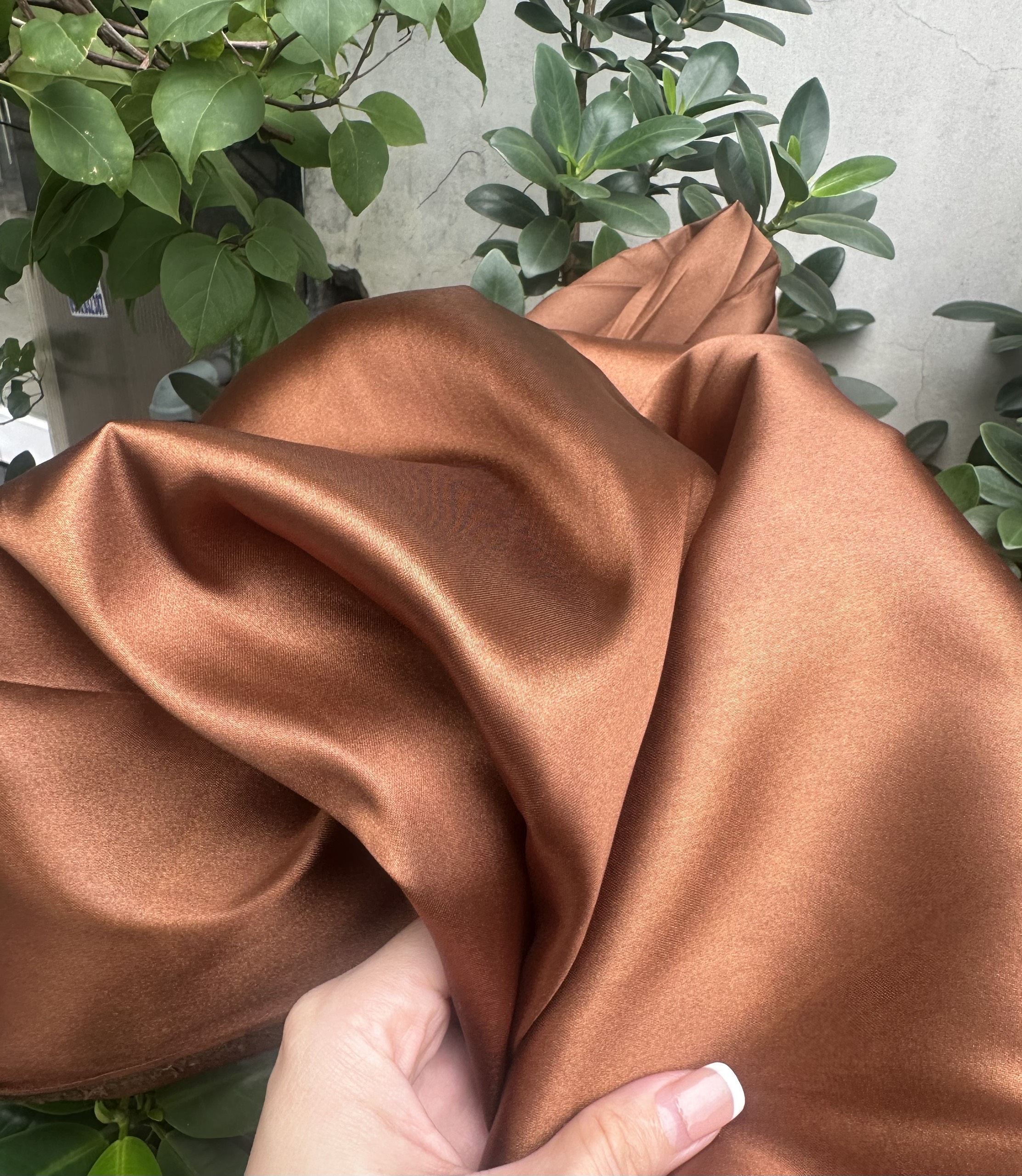 Vải phi bóng lụa mềm mịn nhiều màu khổ vải 1.5m