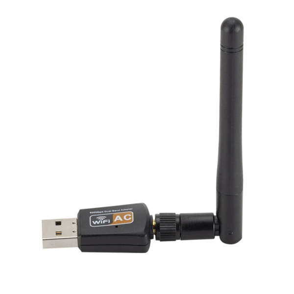 IYAHZC Máy vi tính 600 Mbps Băng tần kép Ăng-ten 2.4G / 5GHz Wifi Dongle Thẻ kết nối Bộ điều hợp WiFi USB Máy thu không dây