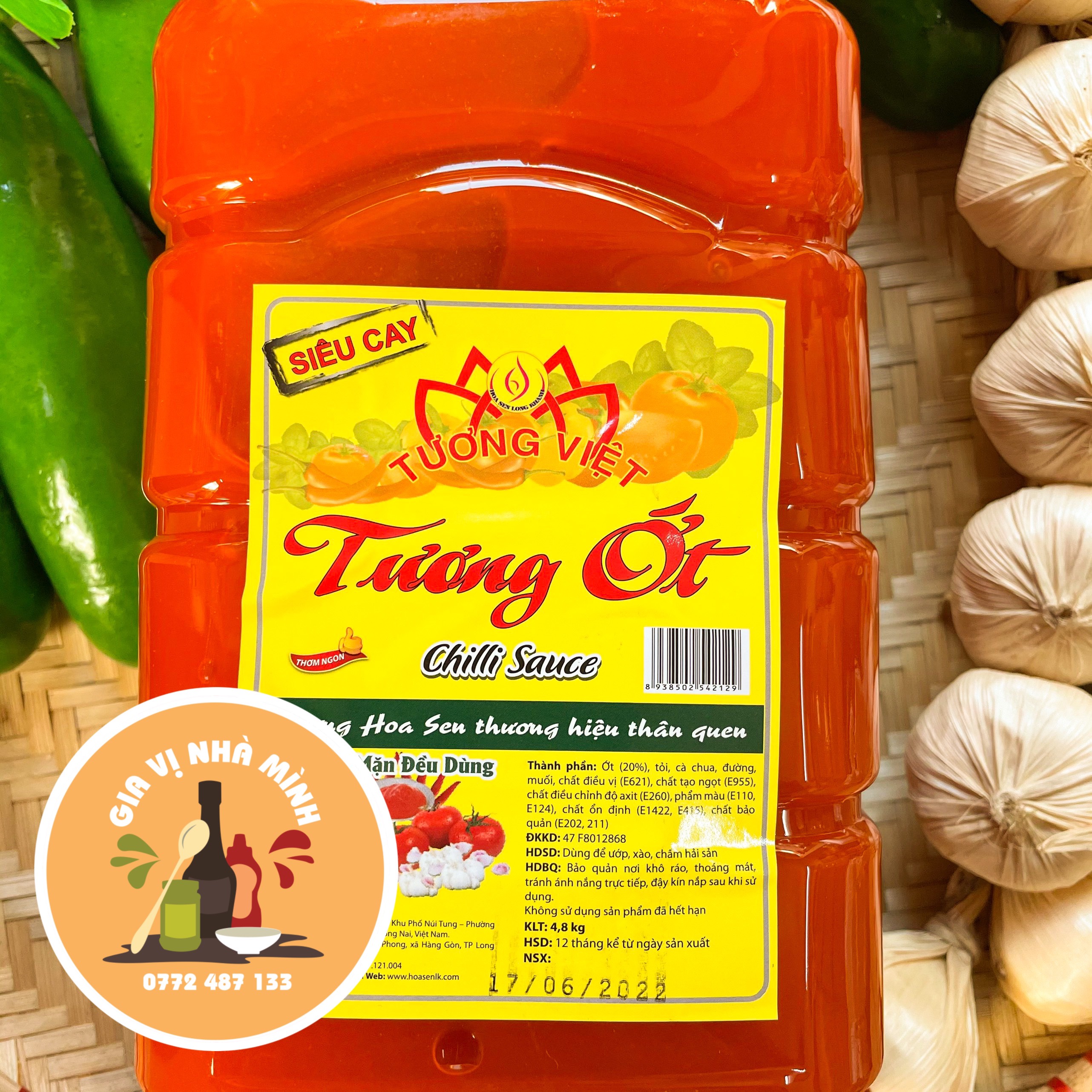 TƯƠNG ỚT THƯỢNG HẠN HOA SEN CAL 5LÍT