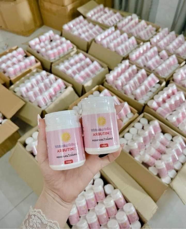 Kem kích trắng collagen arbutin 100gr