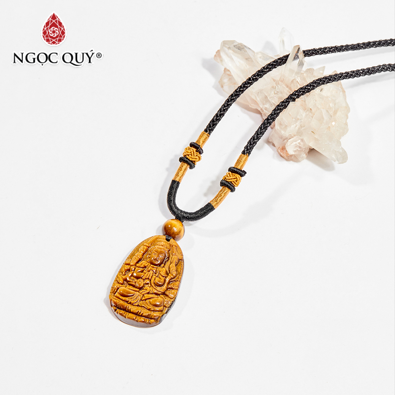 Dây chuyền phật bản mệnh đá mắt hổ - ngọc qúy gemstones