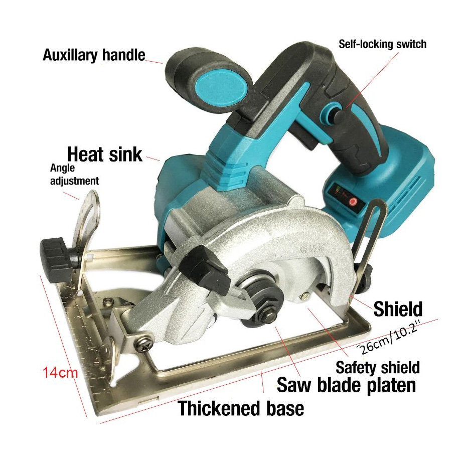Thân máy cắt gạch gỗ dùng pin makita 18v 5inch