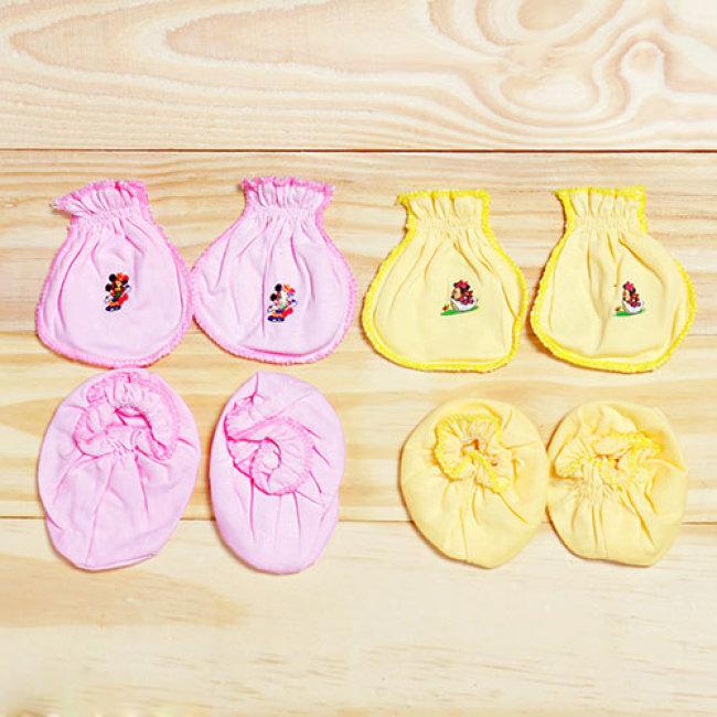 Combo 5 đôi vớ tay + 5 đôi vớ chân sơ sinh cho bé