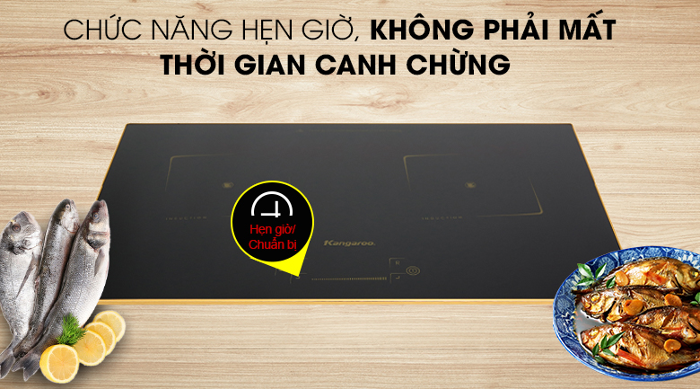 [HCM][Trả góp 0%]Bếp từ đôi Kangaroo KG438I