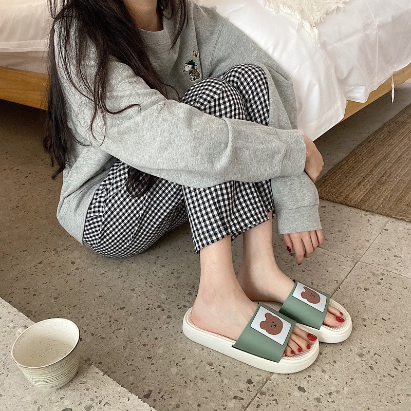 Dép Gấu 3 Màu CUTE Kiểu Dáng Học Sinh