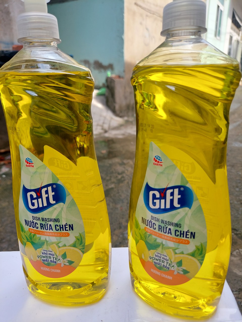 Nước rửa chén Gift hương chanh chai 800g