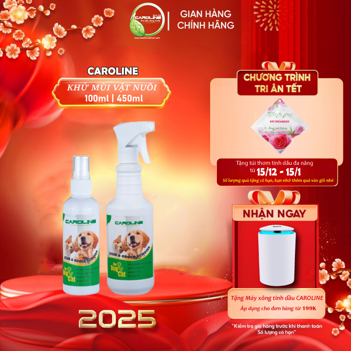 Xịt khử mùi thú cưng Caroline